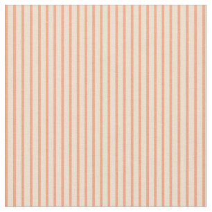Leichte Lachs und beige farbige Lines Stoff