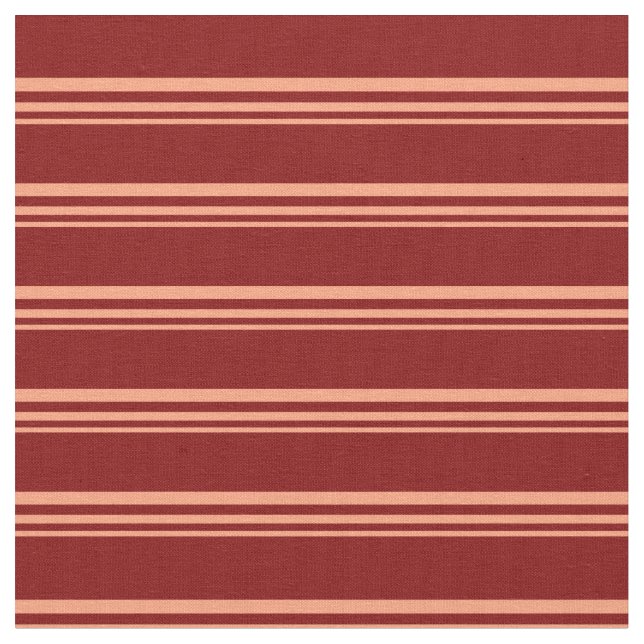 Leichte Lachs- und Maroon-Streifen-Muster Stoff (Nahaufnahme)