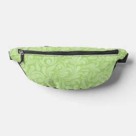 LEICHTE LEAF GRÜNE VERZIERTE BLÜH-PATTER BAUCHTASCHE