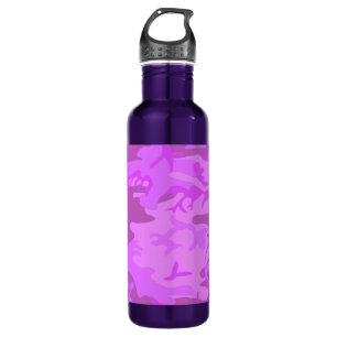 Leichte Lila Camouflage Edelstahlflasche