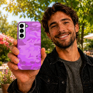 Leichte Lila Camouflage Samsung Galaxy Hülle