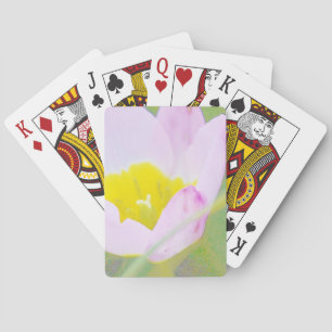 leichte lila TulpenBlume Spielkarten