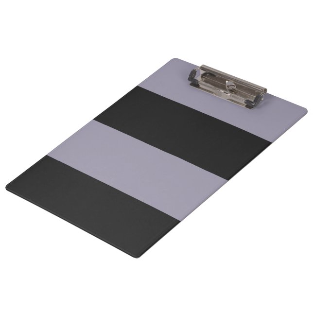 Leichte Lila und graue, einfache extra breite Stre Klemmbrett (Schrägansicht)