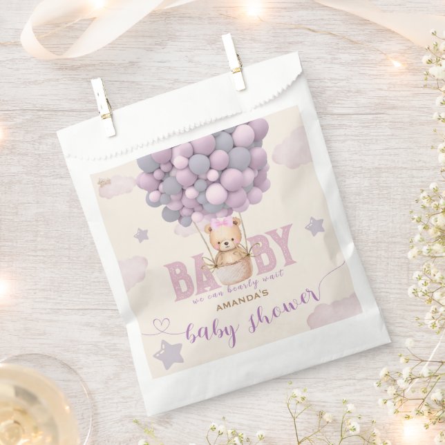 Leichte Lila Violet Baby Girl Dusche Geschenktütchen (Ausgeschnitten)