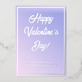 Leichte Lila Visitenkarte Valentine Foil Card Folieneinladung