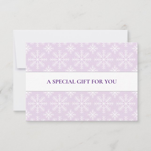 LEICHTE LILA WEISSE SCHNEELAKEN CHRISTMAS BESONDER (Vorderseite)