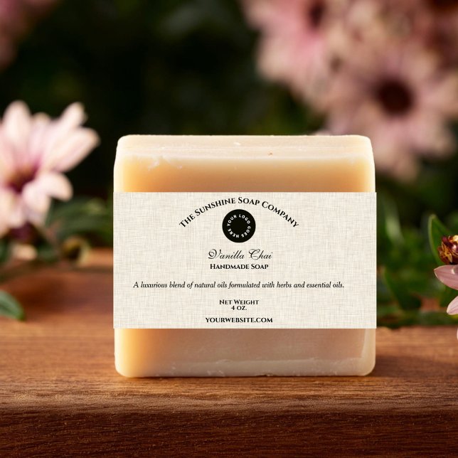 Leichte Linen Paper Style Soap Band mit Logo (Von Creator hochgeladen)