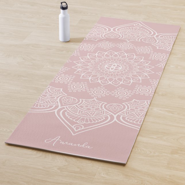 Leichte Lotus Rose Mandala Custom Yoga Mat Yogamatte (Beispiel)