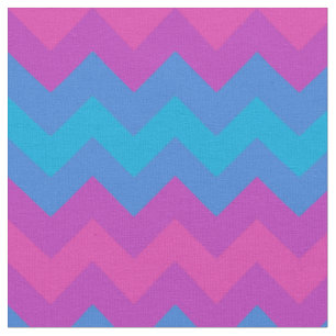 Leichte Magenta-Rosa- und Blue-Chevrons-Fabric Stoff