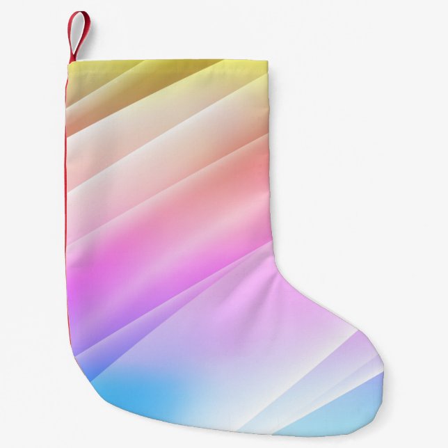 Leichte Multicolor, Rainbow-Abdeckung mit langen L Kleiner Weihnachtsstrumpf (Vorderseite)