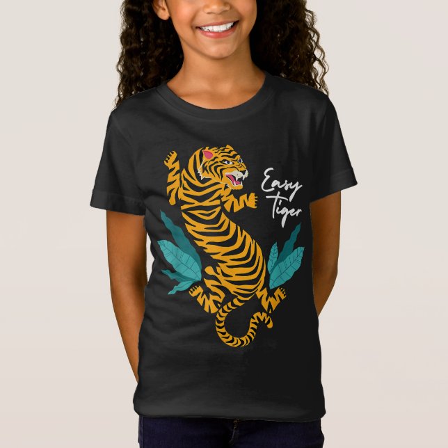 Leichte Tiger-angesagte modische Bekleidungsidee T-Shirt (Vorderseite)