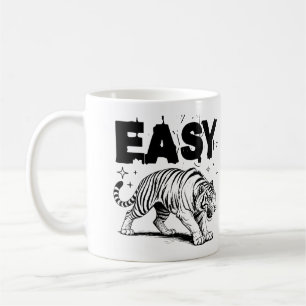 Leichte Tiger Retro Wilde Tierfreunde Kaffeetasse