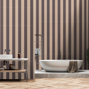 Leichte und dunkelbraune Streifen Tapete