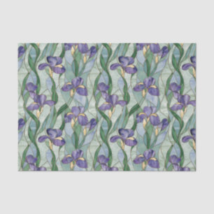 Leichte violette Blüten Seidenpapier