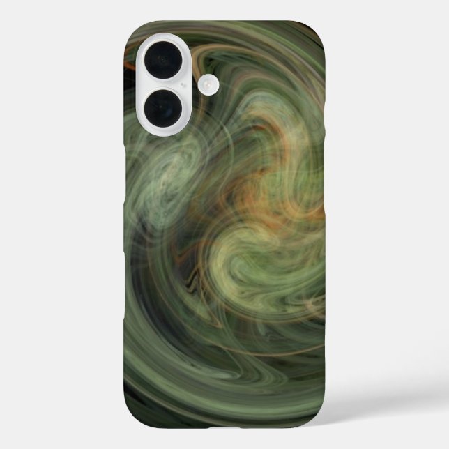 LEICHTE VORTEX / Orangengrau Abstrakt Case-Mate iPhone Hülle (Rückseite)