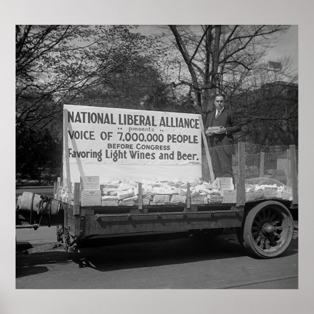 Leichte Weine und Bier: 1924 Poster (Vorne)