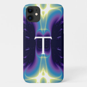 LEICHTE WELLEN MONOGRAM lila violett blau Case-Mate iPhone Hülle