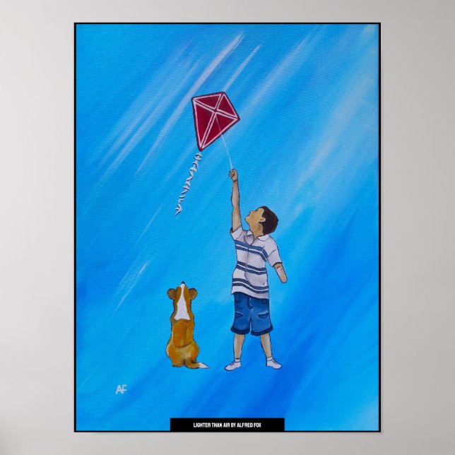Leichter-als-Luft-Gemälde von Alfred Fox Poster (Vorne)