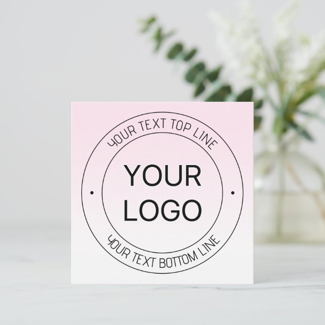 Leichter Austausch von Logos und bearbeitbarer Tex (Stehend Vorderseite)