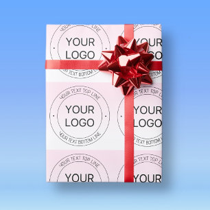 Leichter Austausch von Logos und bearbeitbarer Tex Geschenkpapier