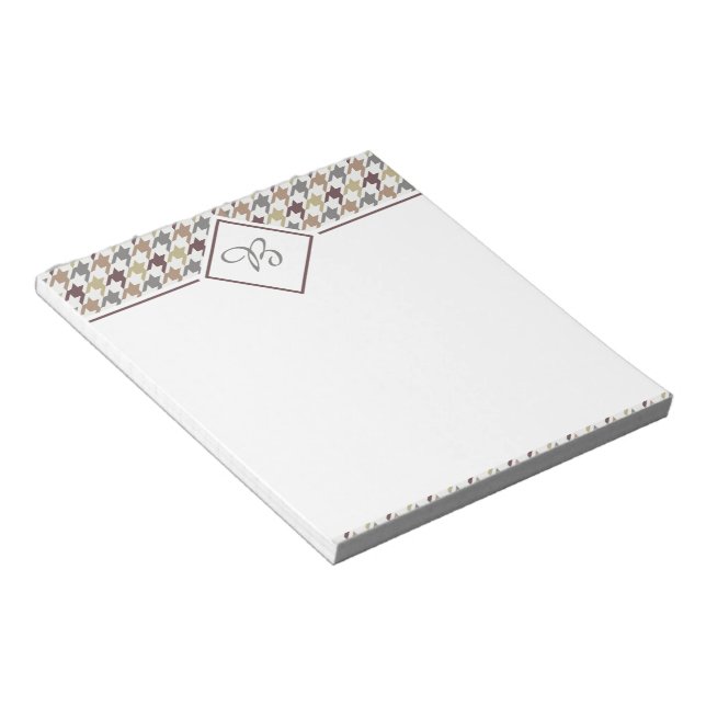 Leichter Houndstooth Notizblock (angewinkelt)
