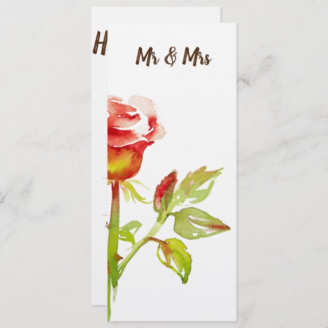 Leichter Rosenentwurf Einladung