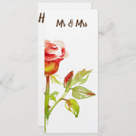 Leichter Rosenentwurf Einladung