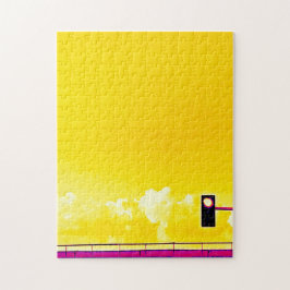 Leichtes Foto Gelb rosa Abenteuer Grad Puzzle