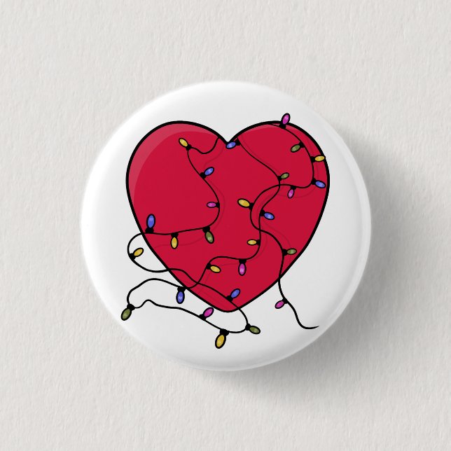 Leichtes Herz Button (Vorderseite)