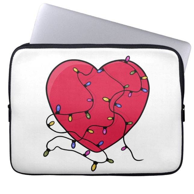 Leichtes Herz Laptopschutzhülle (Vorderseite)