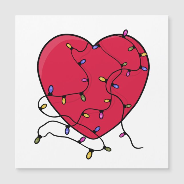 Leichtes Herz Magnetkarte (Vorderseite)