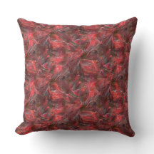 Leichtes Relief in Textur mit rotem Wachs überzoge