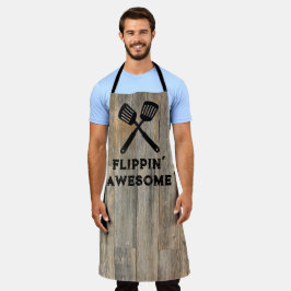 Leichtes Rustikales Holzkorn, Flippin Schürze