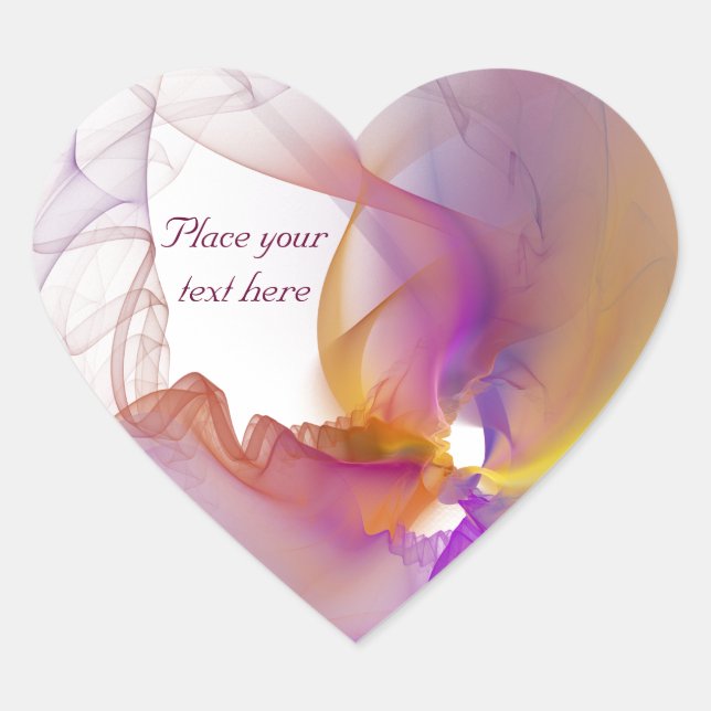 Leichtrauchen Herz-Aufkleber (Vorderseite)