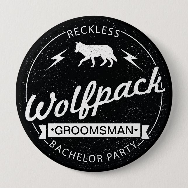 Leichtsinniger Wolfpack Button (Vorderseite)