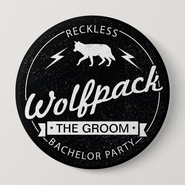 Leichtsinniger Wolfpack Button (Vorderseite)