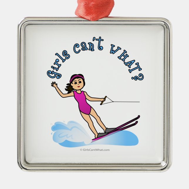 Leichtwasserläufer Ornament Aus Metall (Vorne)