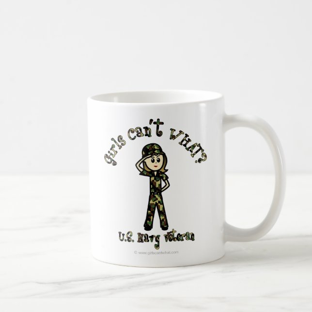 Leichtweibliche Marine Veteran Kaffeetasse (Rechts)