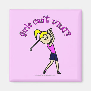 Leichtweiblicher Golfer Magnet