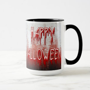 Leid Frohes Halloween Blutfleckiger Becher Tasse