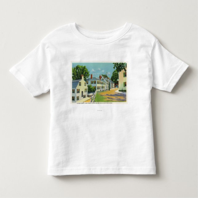 Leiden-Straßen-Ansicht, erste Straße in Kleinkind T-shirt (Vorderseite)