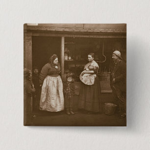 Leidende von der Flut, 'vom Straßen-Leben in Lon Button