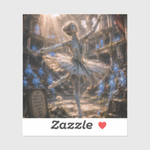 Leidenschaft / Ballerina / zerstörtes Opernhaus Aufkleber