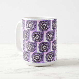 Leidenschaft Blume Lila Muster Tasse