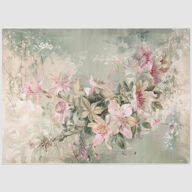 Leidenschaft Blume zwei Seidenpapier (Vorderseite)