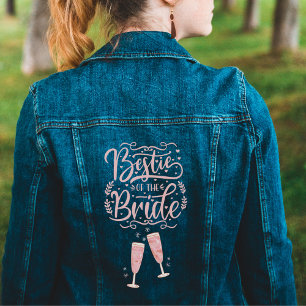 Leidenschaft der niedlichen Brautfrauen Jeansjacke