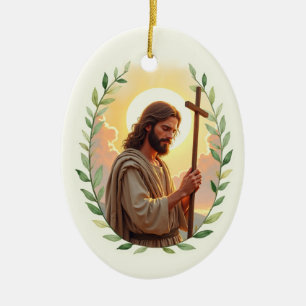 Leidenschaft des hl. Johannes des Täufers Gottes F Keramik Ornament