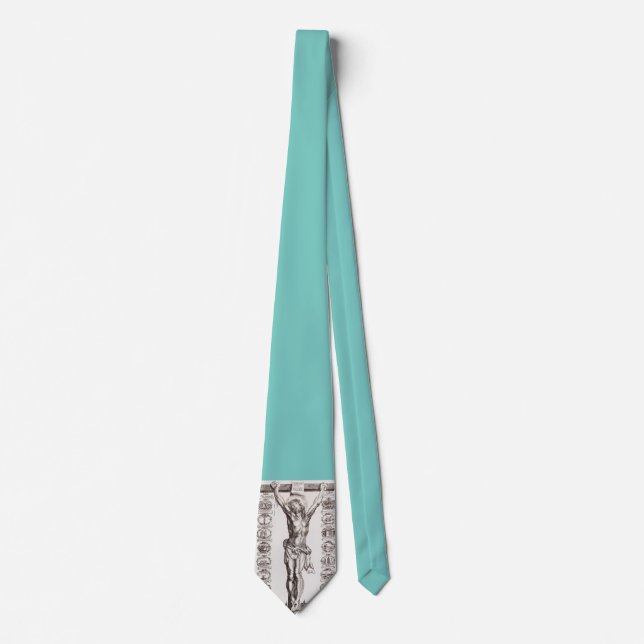 Leidenschaft Jesu Kreuzigung Christi Krawatte (Vorderseite)