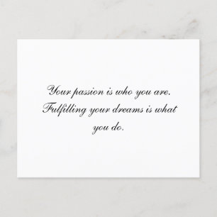 Leidenschaft Postkarte