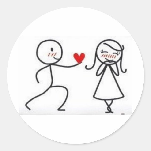 leidenschaftliche Bonequinhos Runder Aufkleber (Vorderseite)